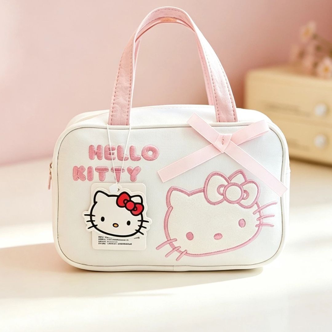 Hello Kitty Sanrio 化妝包 手提袋