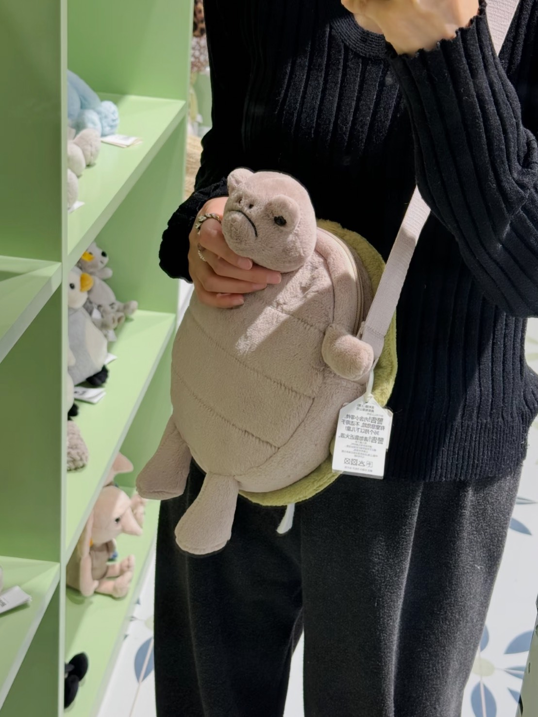 JELLYCAT TIMMY TURTLE BAG 提米海龜包 23CM
