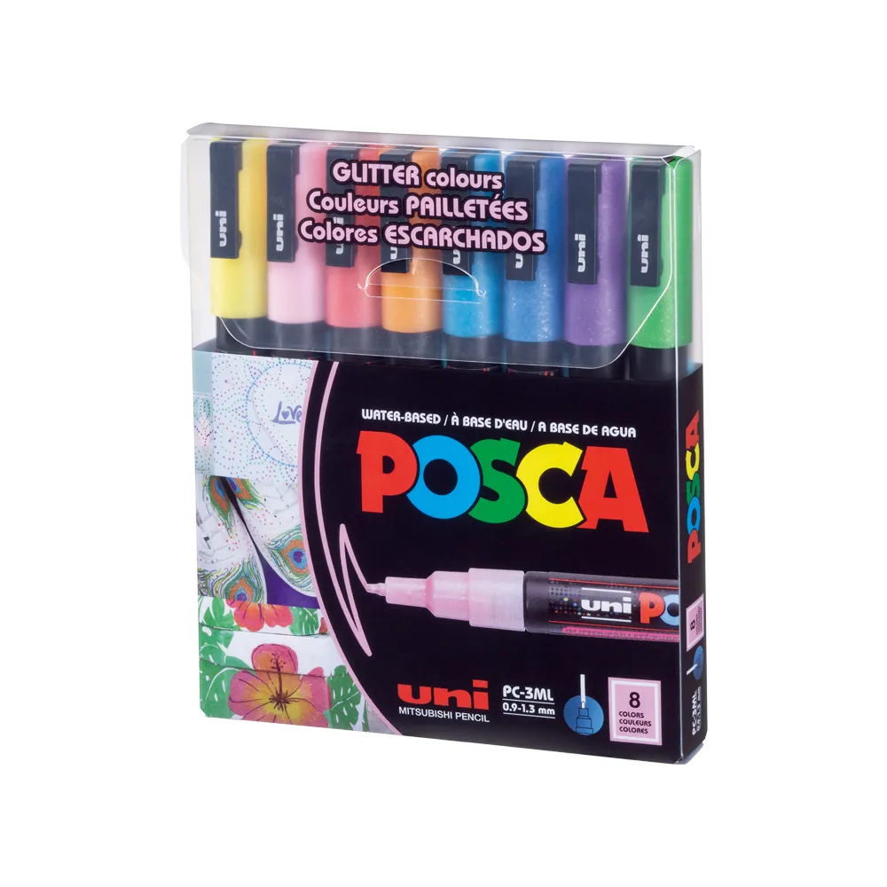 Posca 水性麥克筆 PC-5M 8色組