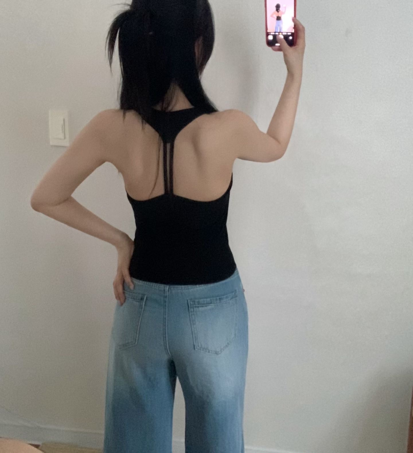 串珠挖背BRA背心