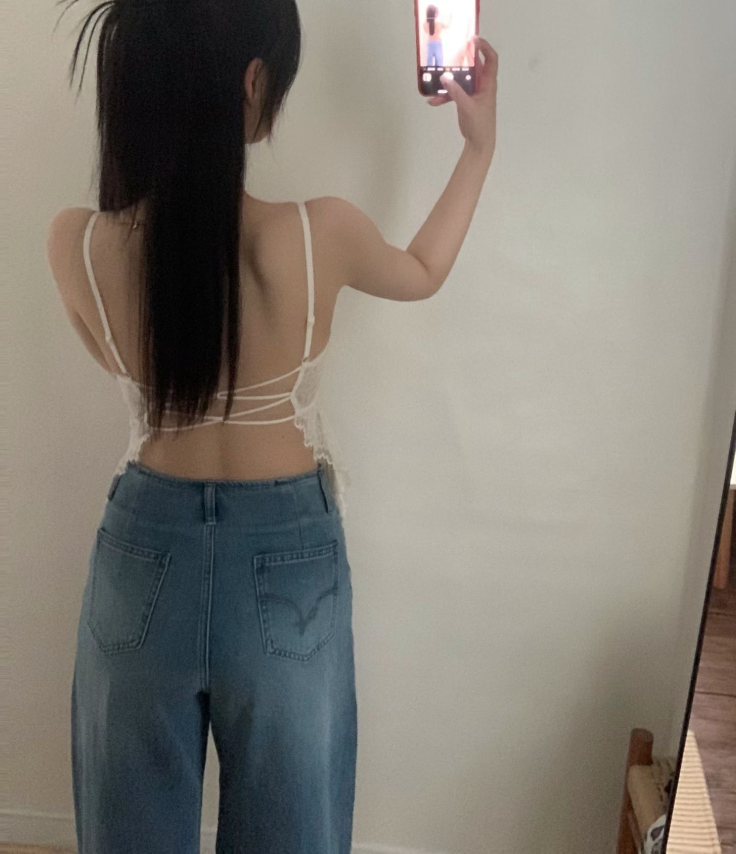 吊帶蕾絲交叉美背BRA背心