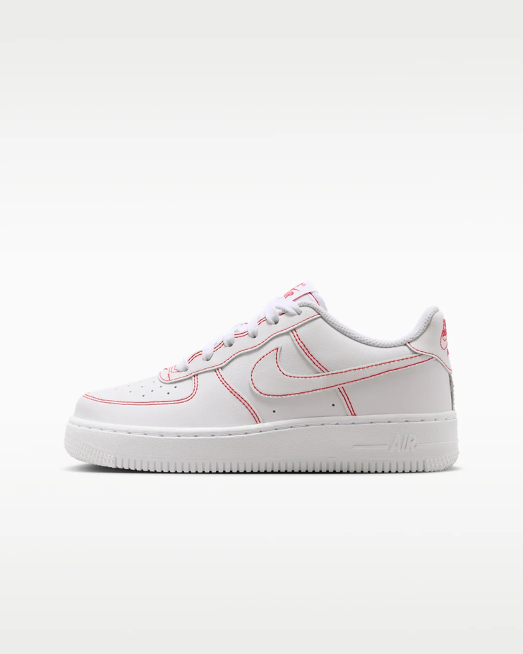 【預訂】NIKE AIR FORCE 1 LV8 白紅明線-GS