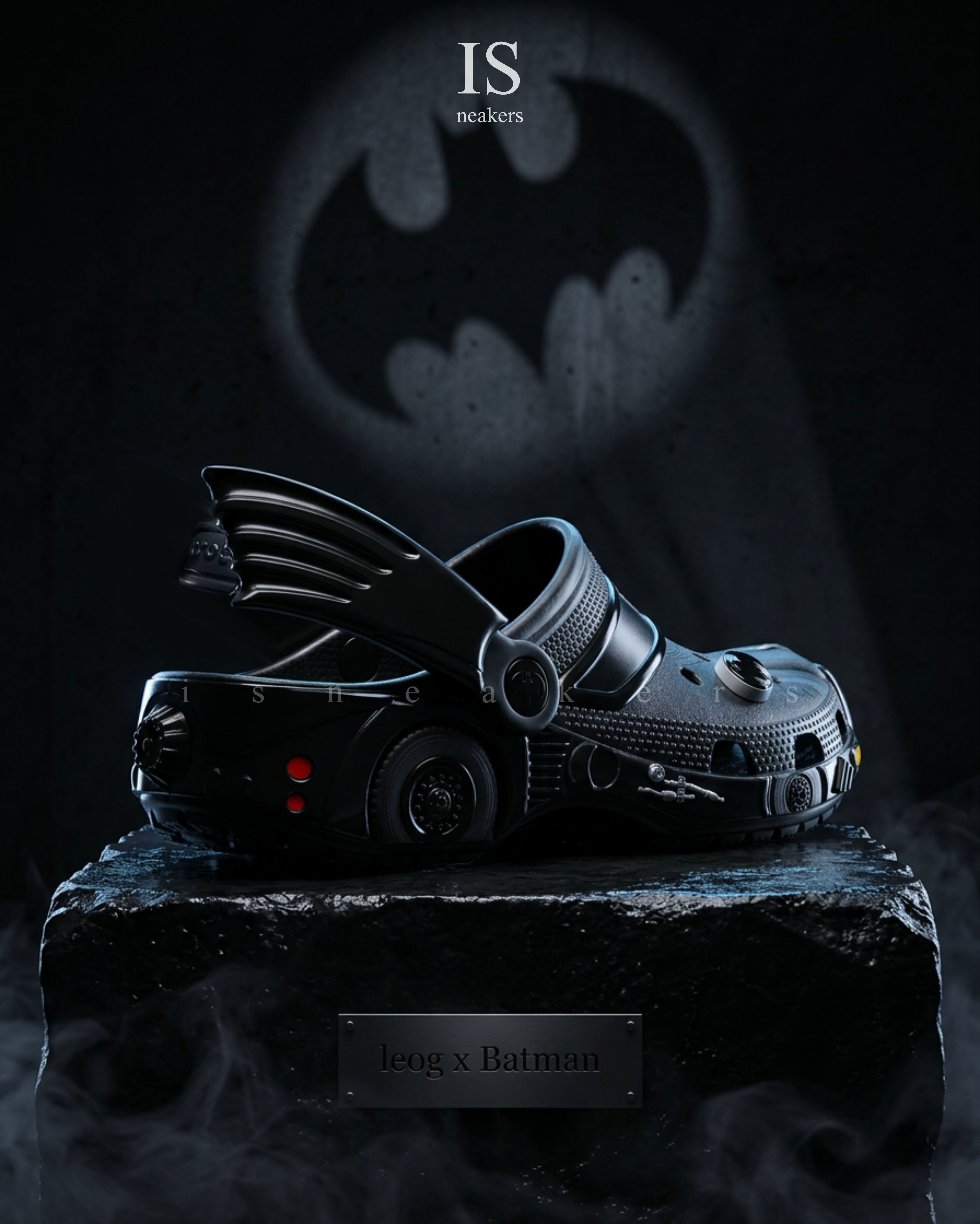 iSNEAKERS｜Crocs卡駱馳 × Batman Classic Clog Batmobile 蝙蝠俠 聯名款  210219-001