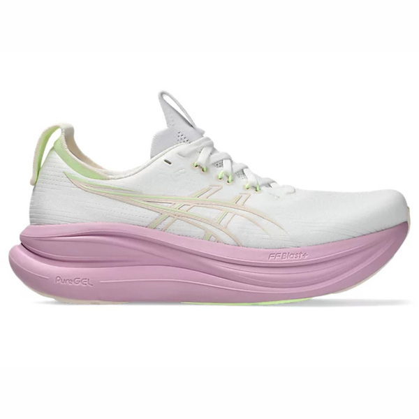 Asics 亞瑟士 GEL-Nimbus 28 D 1012B917-101 女 慢跑鞋 寬楦 支撐 緩震 白 紫