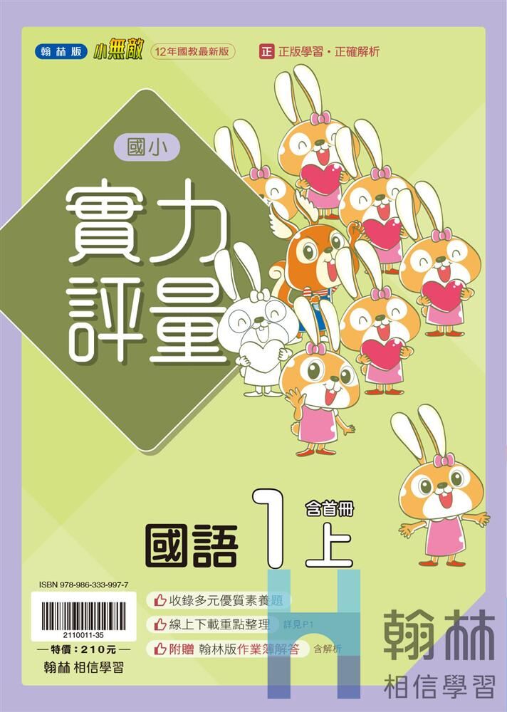 翰林國小實力評量 國語1