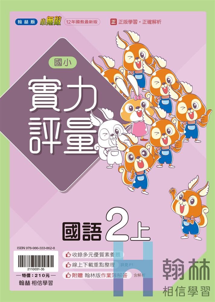 翰林國小實力評量 國語2