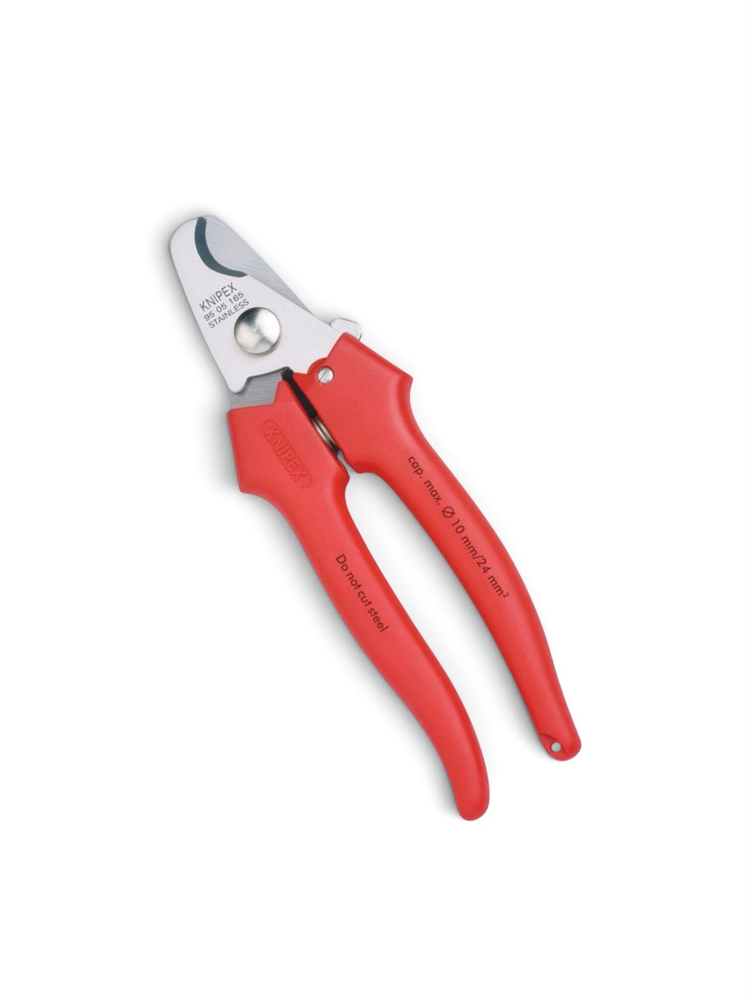 "KNIPEX" 165mm(6")德國紅膠柄電線剪