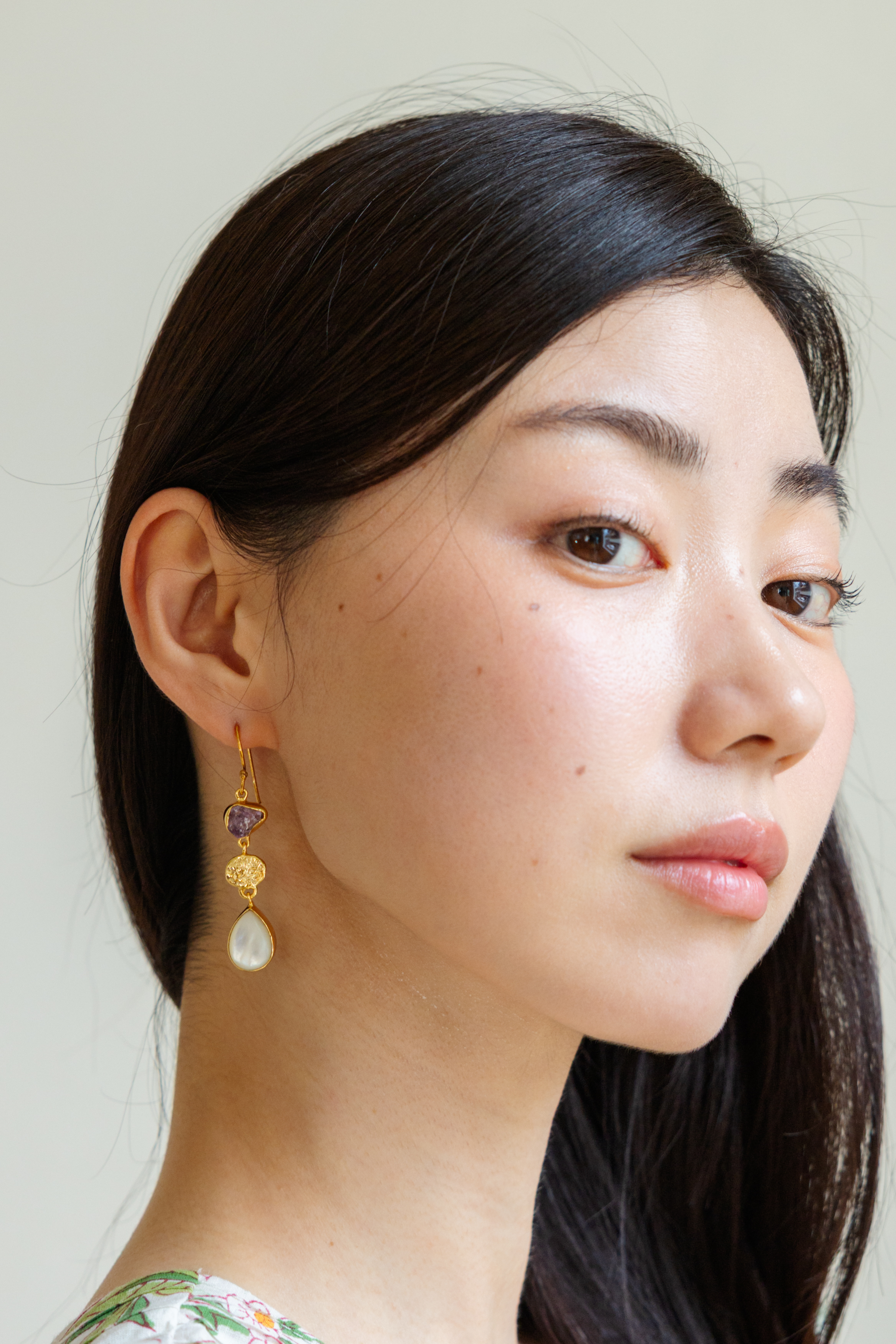 【 Jewelry 】紫水晶串耳環