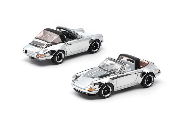 PO-$115 * POP RACE * 1:64 SINGER TARGASILVER CHROME