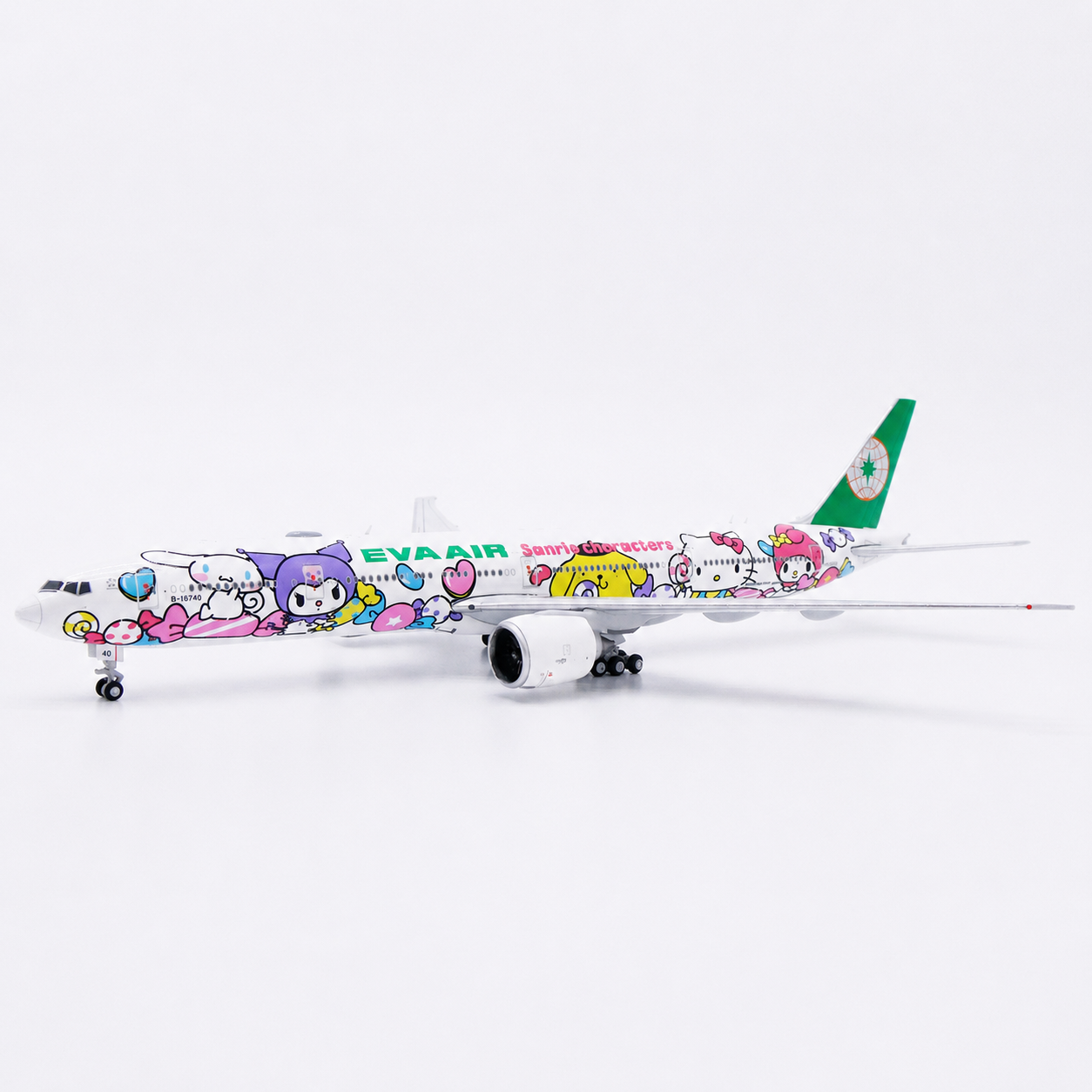 JC wings 1/400 長榮航空 波音777-300(ER) B-16740 三麗鷗Hello Kitty糖果機彩繪