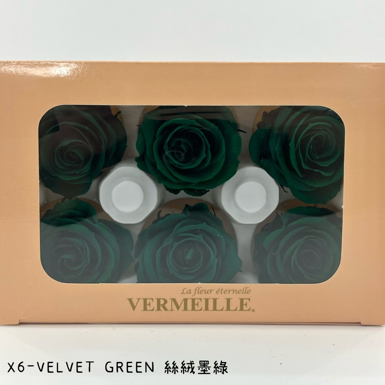 哥倫比亞 VERMEILLE-INES(X6朵) 絲絨墨綠