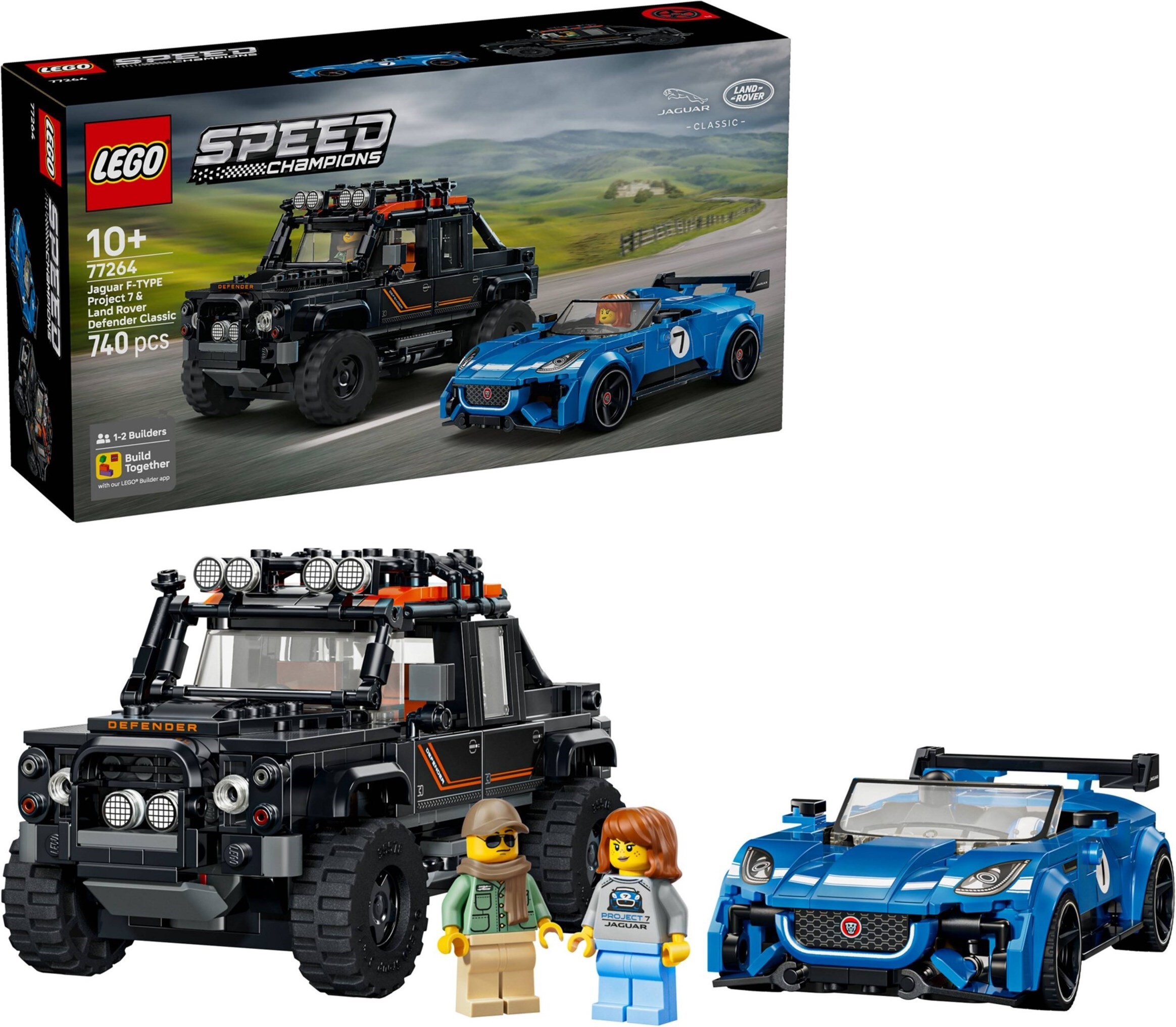LEGO 77264 樂高積木 77264 SPEED CHAMPIONS 系列 - Jaguar Project 7 和 Land Rover Defender