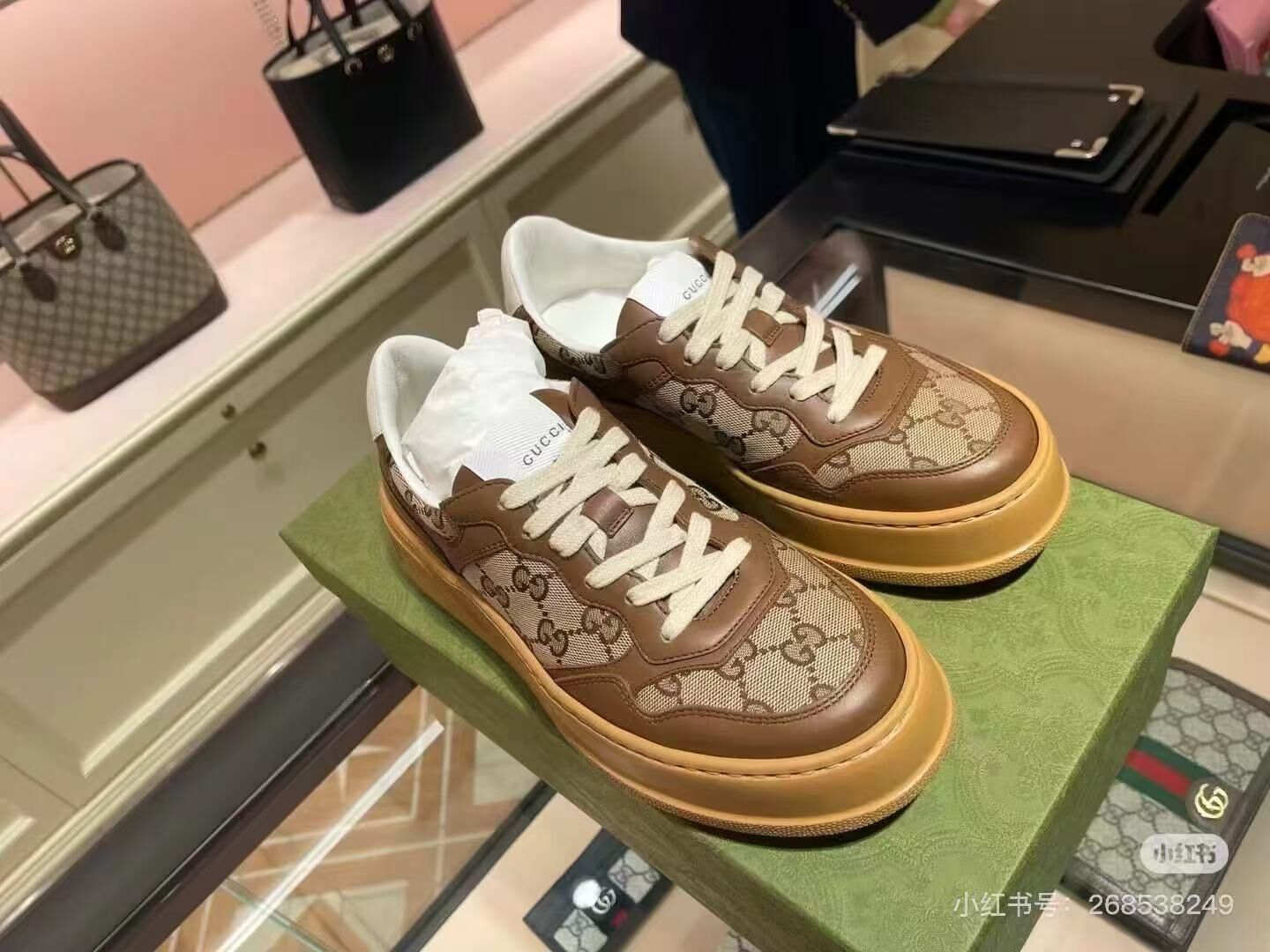 【預購】Gucci H072801 女裝厚底鞋 (啡色)