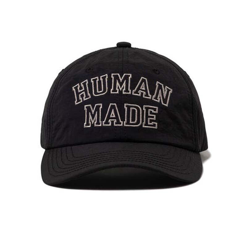 HUMAN MADE 6PANEL NYLON CAP BLACK 尼龍 老帽 帽子 黑色 HM31GD022-BK [台灣現貨]