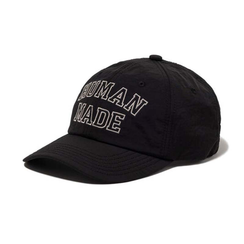 HUMAN MADE 6PANEL NYLON CAP BLACK 尼龍 老帽 帽子 黑色 HM31GD022-BK [台灣現貨]