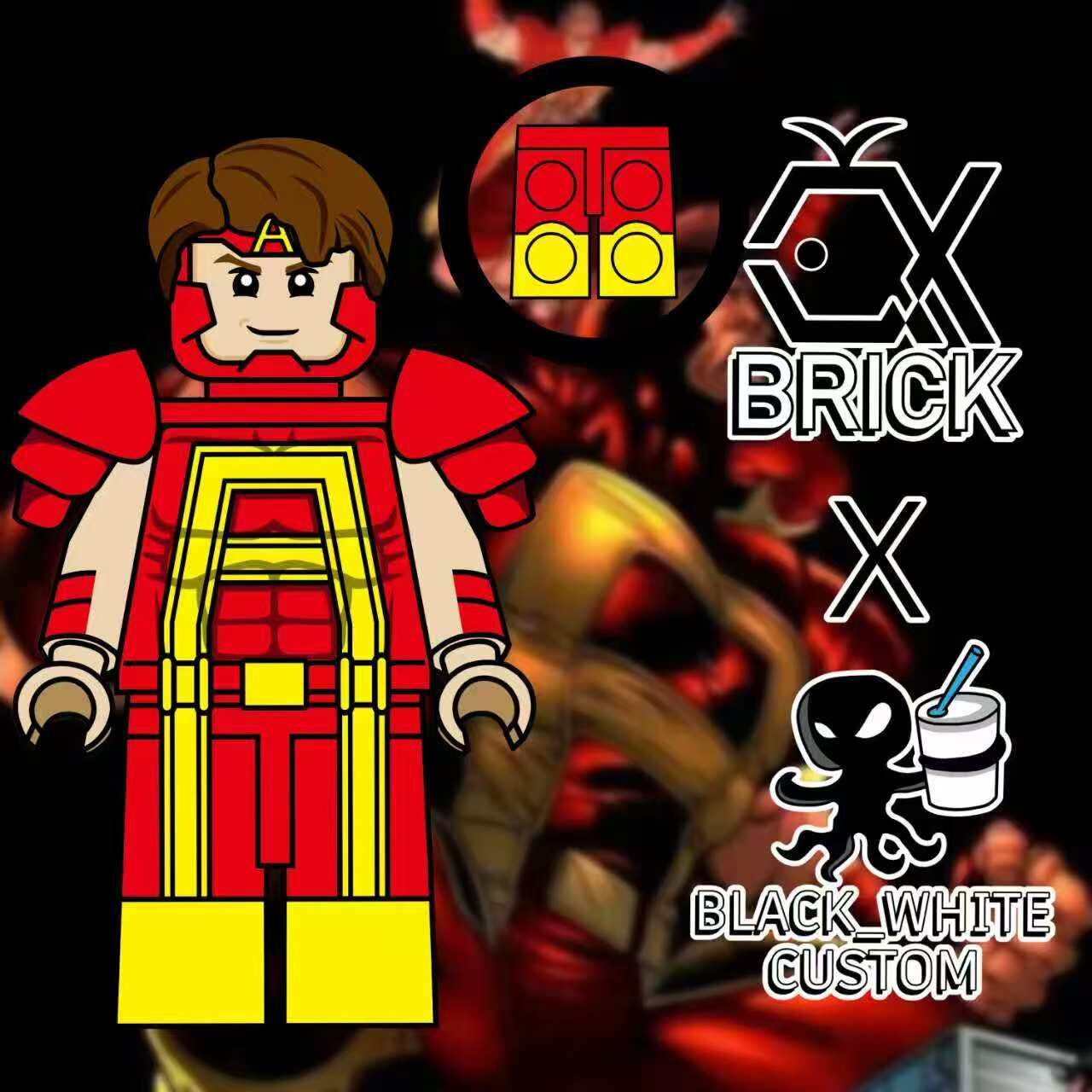 【QX Brick x Black_White Custom】阿特拉斯
