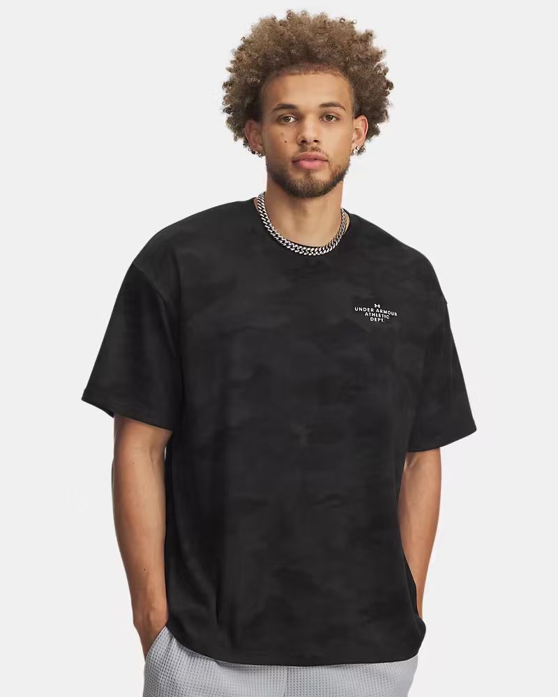 【預購】UNDER ARMOUR H072852 男裝厚磅短袖上衣 (黑色)
