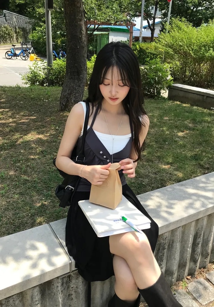 【優惠價預訂】韓國V領掛頸背心（4色）