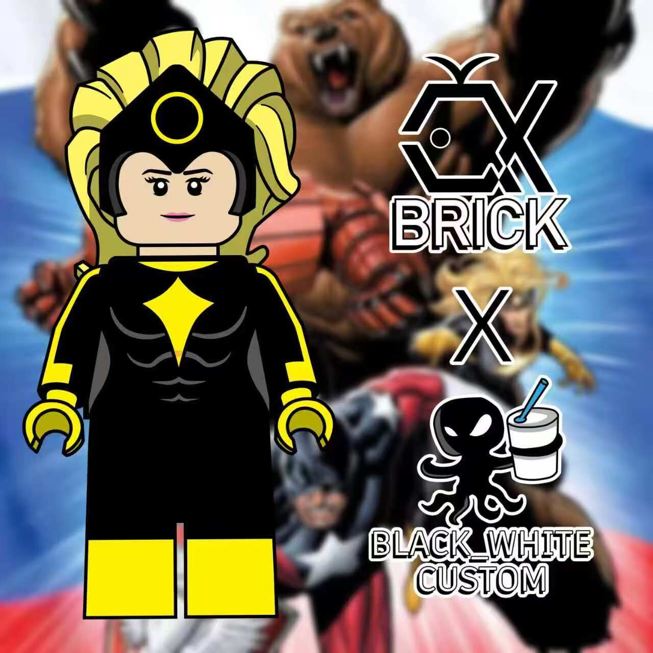 【預訂】【QX Brick x Black_White Custom】暗星
