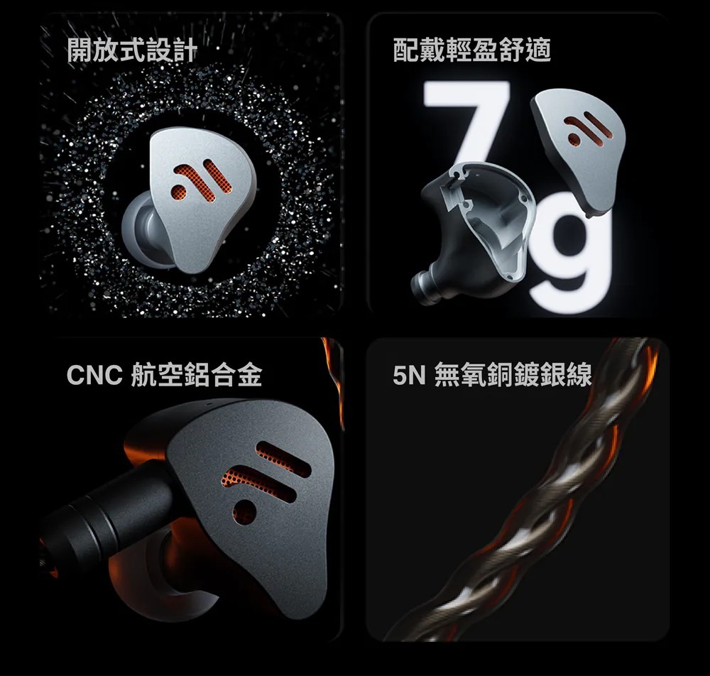 開放式設計 配戴輕盈舒適