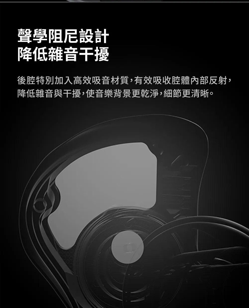聲學阻尼設 降低雜音干擾