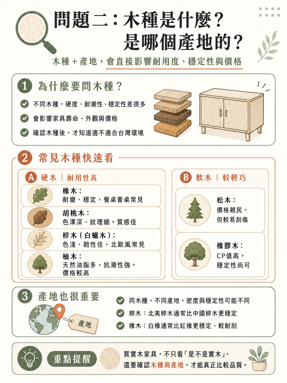 木種與產地選擇指南
