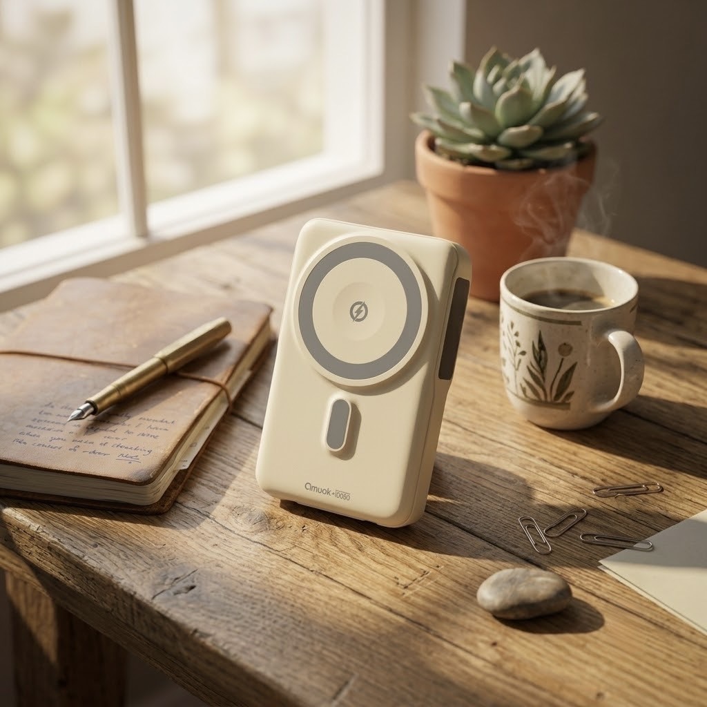 【amuok】15W磁吸無線充行動電源 10000mAh