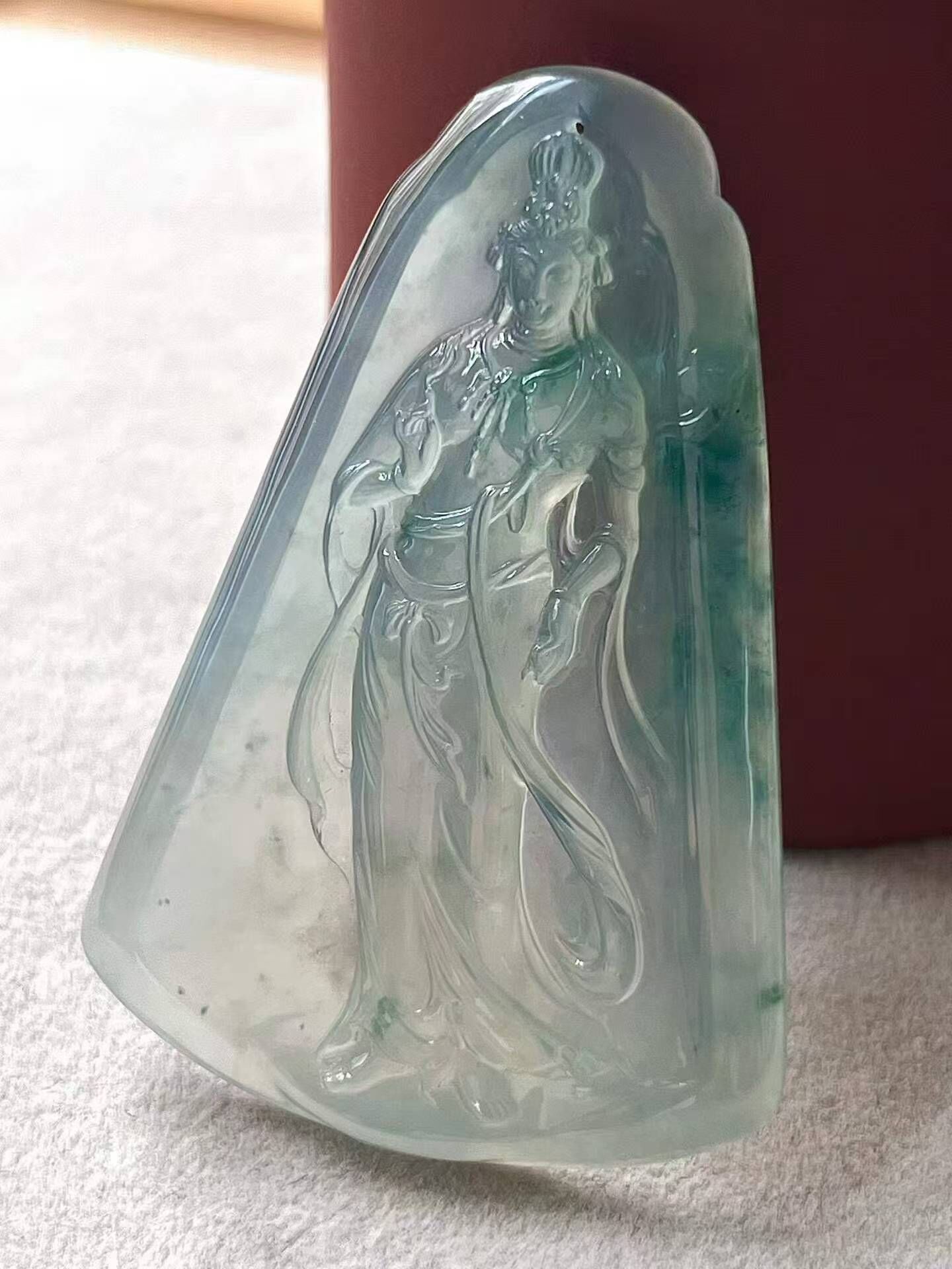718340 翡翠觀音牌
