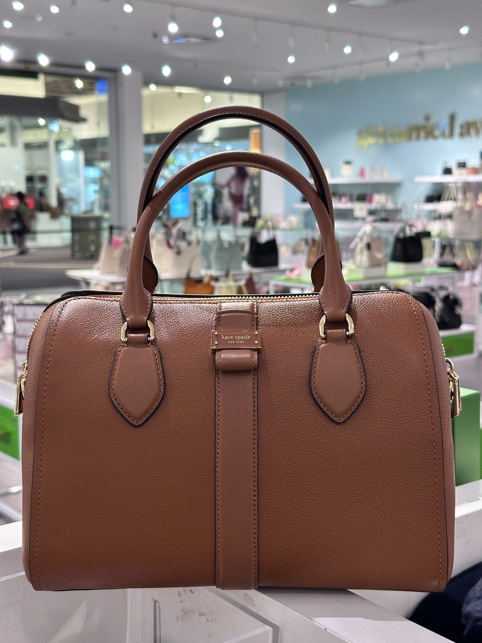 UQ01 KS 專門店 焦糖色單肩手提包 Nolita Pebbled Leather Duffle Shoulder Handbag