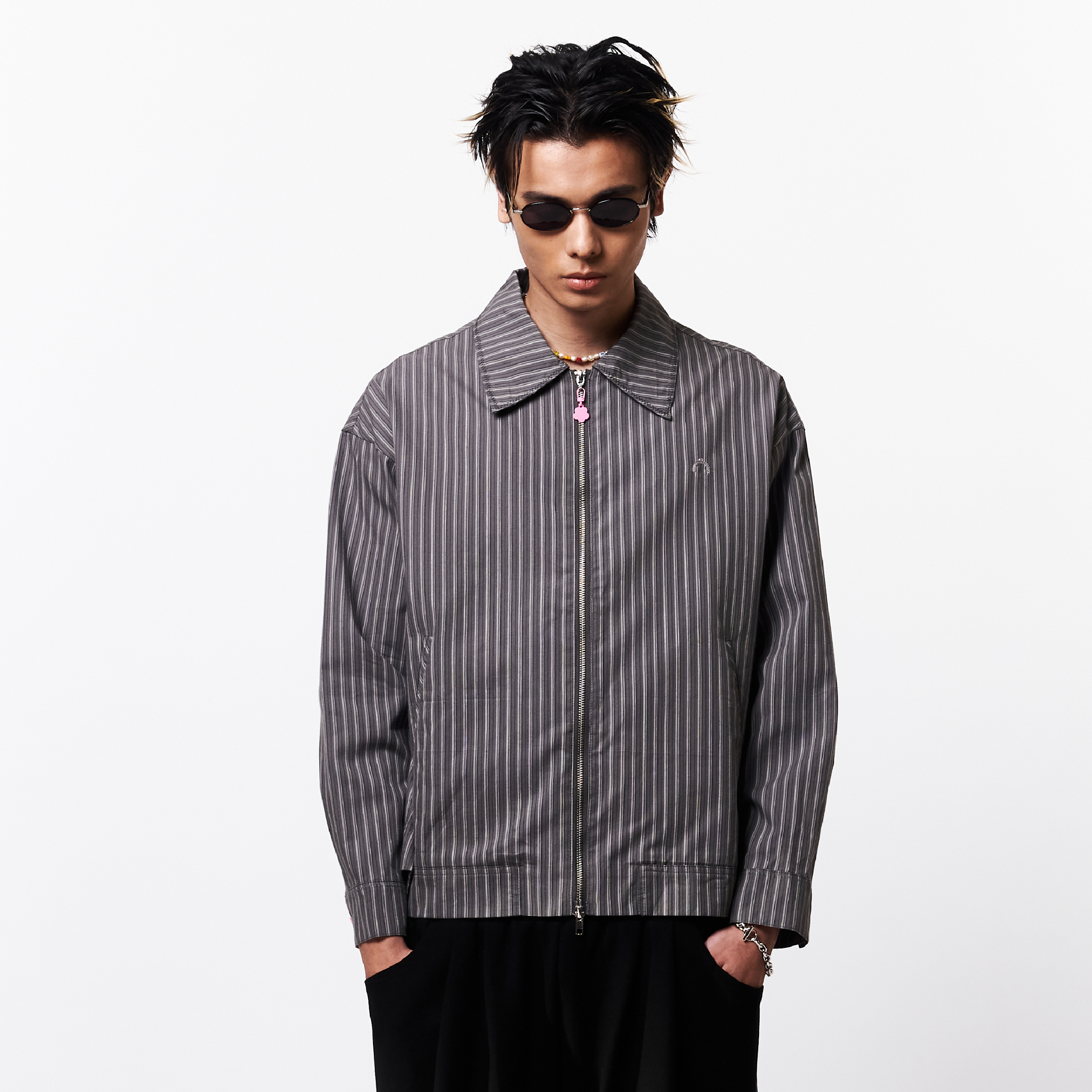 WTNC Striped Zip Jacket [JKT003]