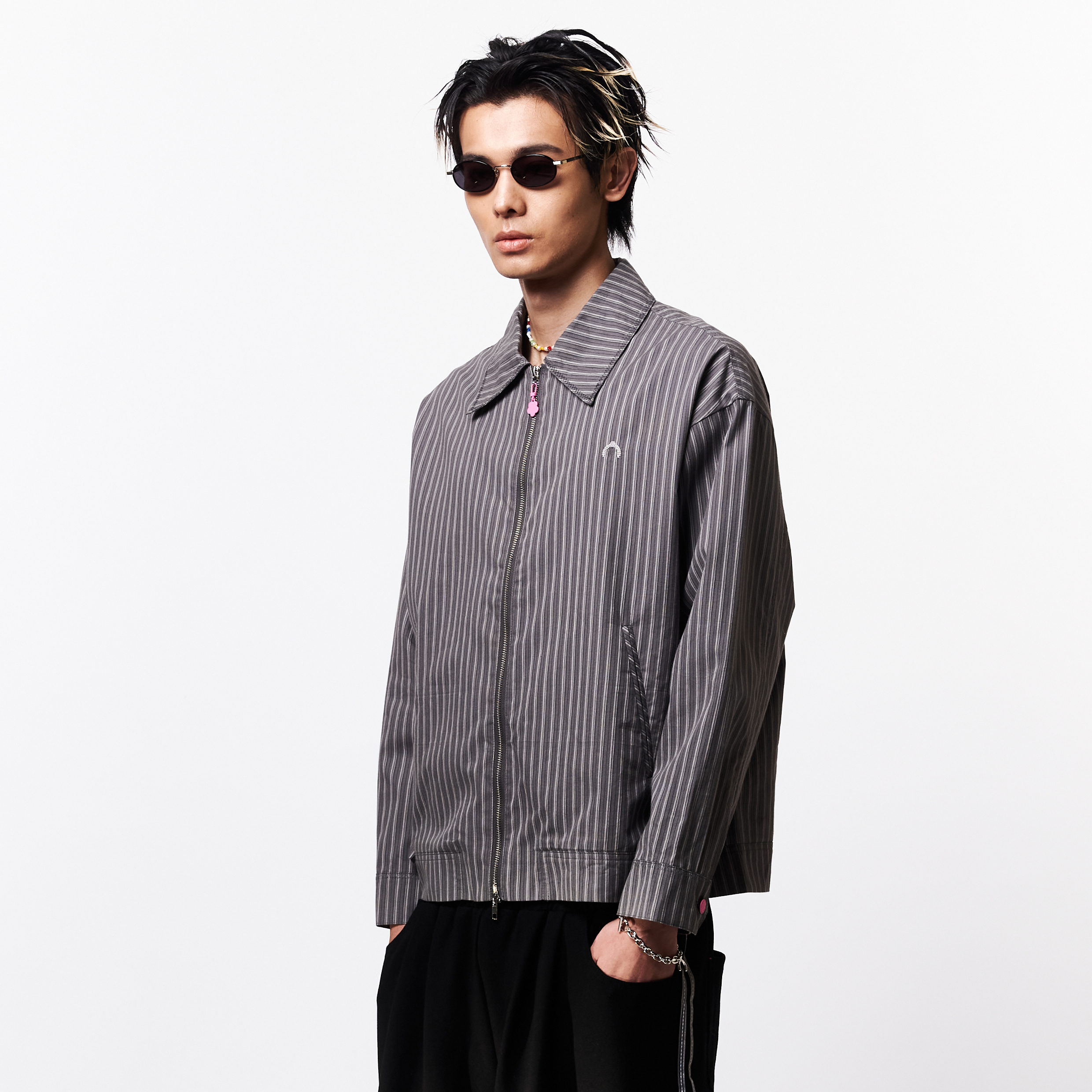 WTNC Striped Zip Jacket [JKT003]