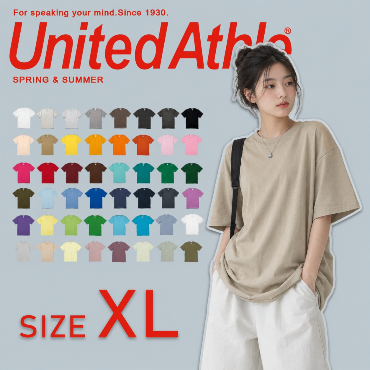 現貨 UNITED ATHLE UA 素T 日本熱銷 5.6oz 高磅 耐洗 多色 百搭 短T 男女 3500101- XL號賣場