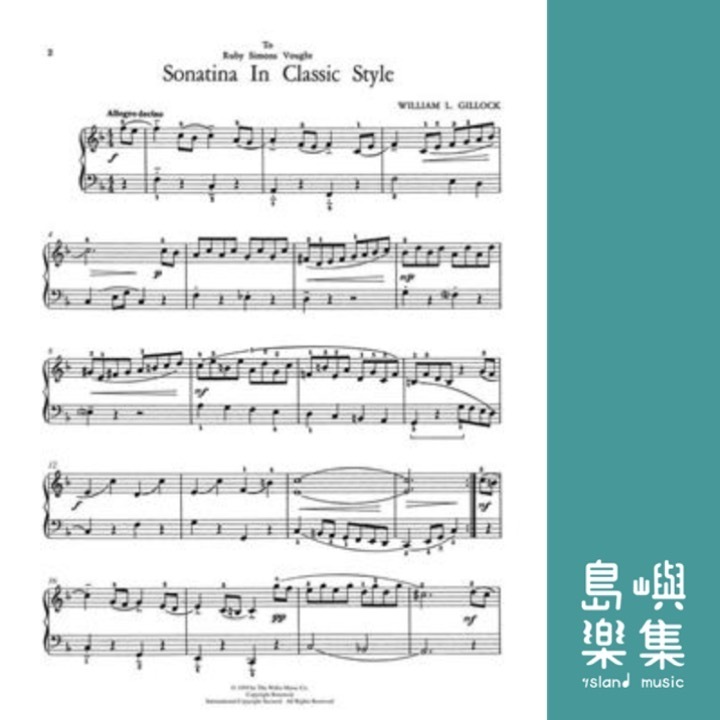 Sonatina in Classic Style (Mid-Intermediate)