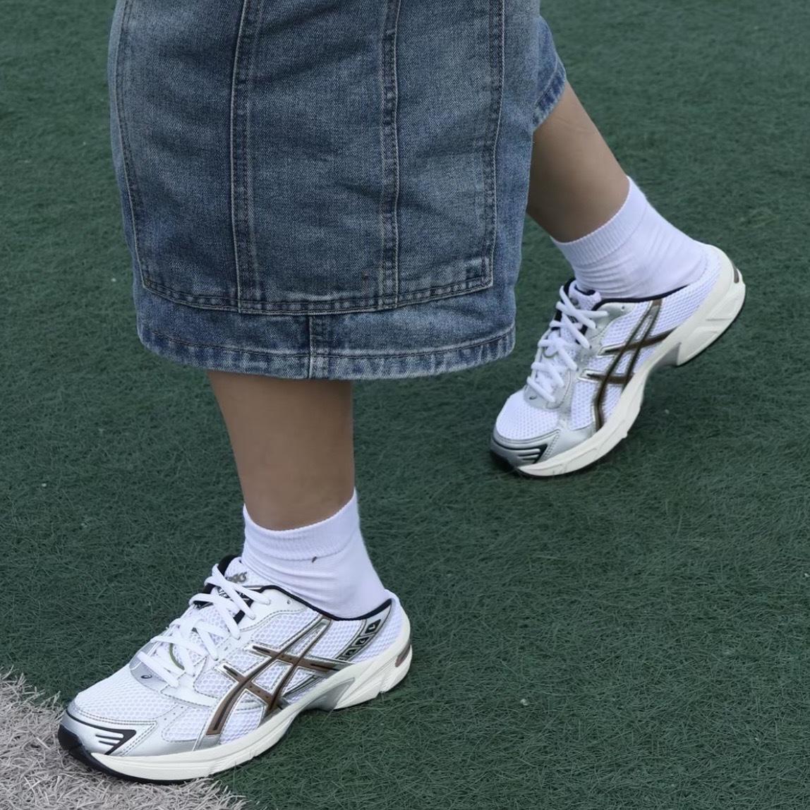 ASICS GEL-1130 MULE 銀棕 奶油白 穆勒 懶人鞋 復古 休閒 1203B048-101