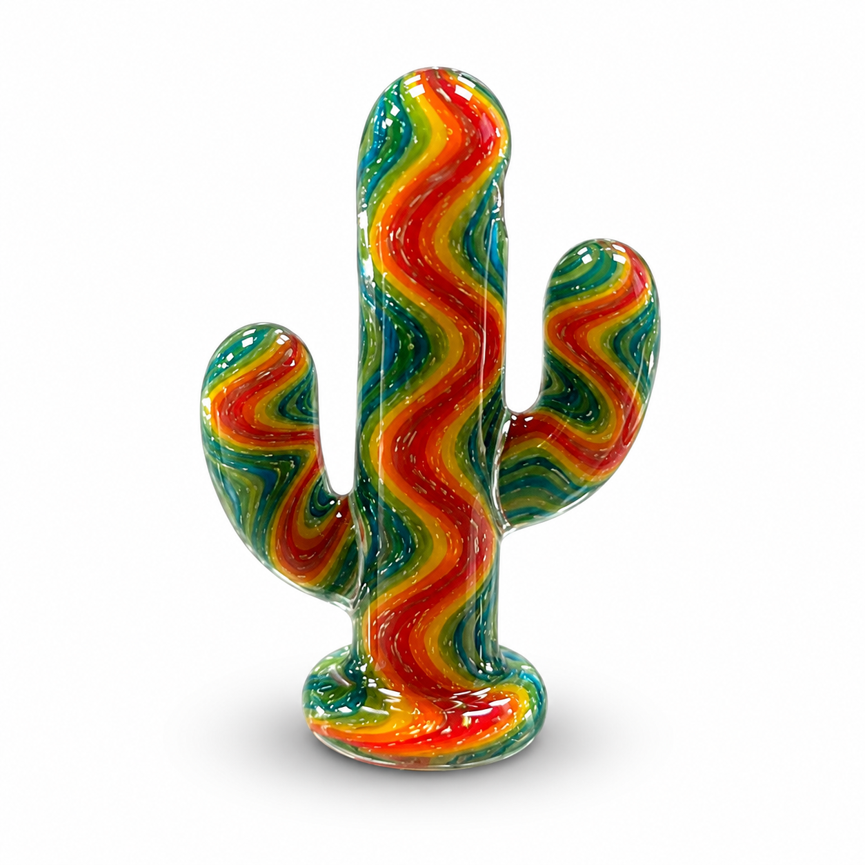 🇨🇦極光Aurora - Western Cactus Pendant 玻璃仙人掌吊墜