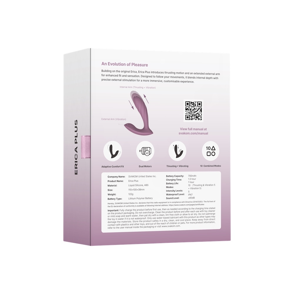 SVAKOM Erica Plus APP控制穿戴式震動器 - 浪漫玫瑰