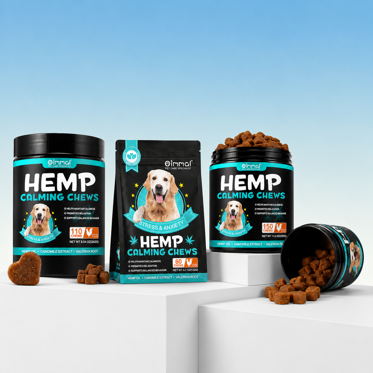 🇺🇸Oimmal - Hemp Calming Chews 毛小孩冷靜丸