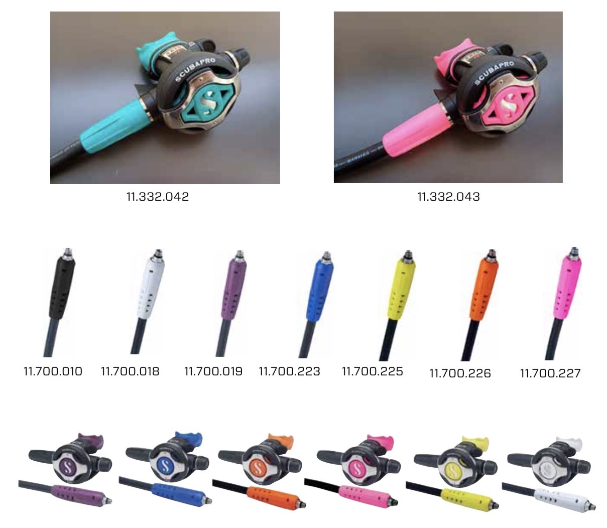 scubapro S600/S620ti/C370/S270/R105 護管套 咬嘴 彩蓋 配件