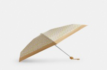 UQ17 CO 杏色LOGO雨傘Uv Protection Mini Umbrella In Pretty Signature