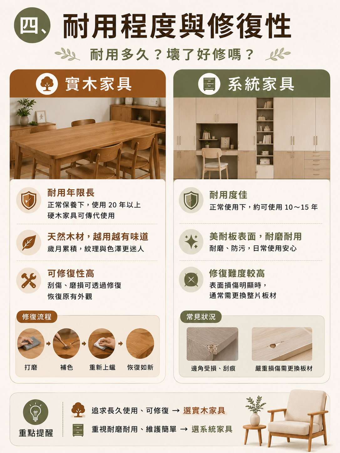 家具耐用性與修復指南