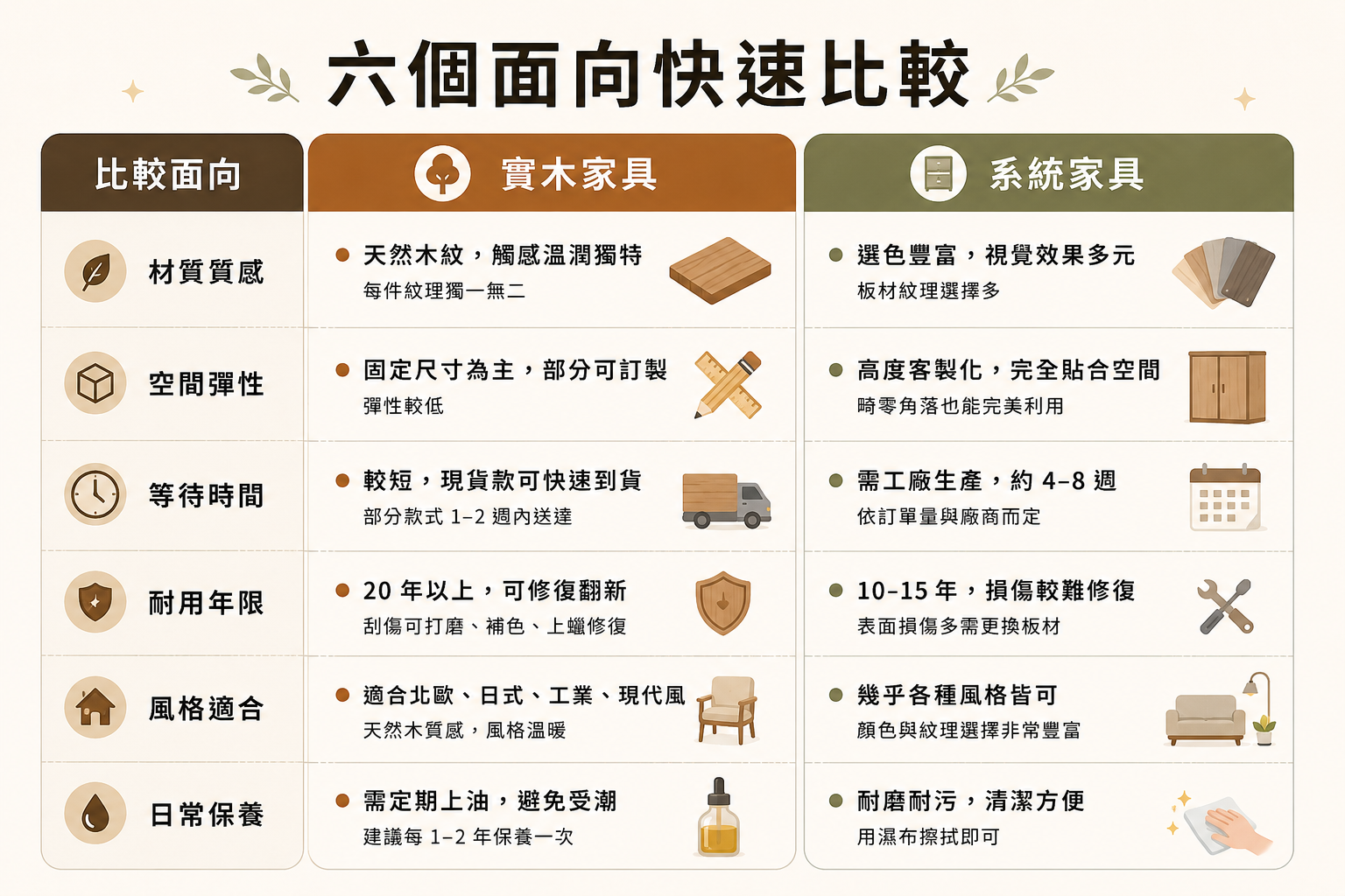6個面向比較指南