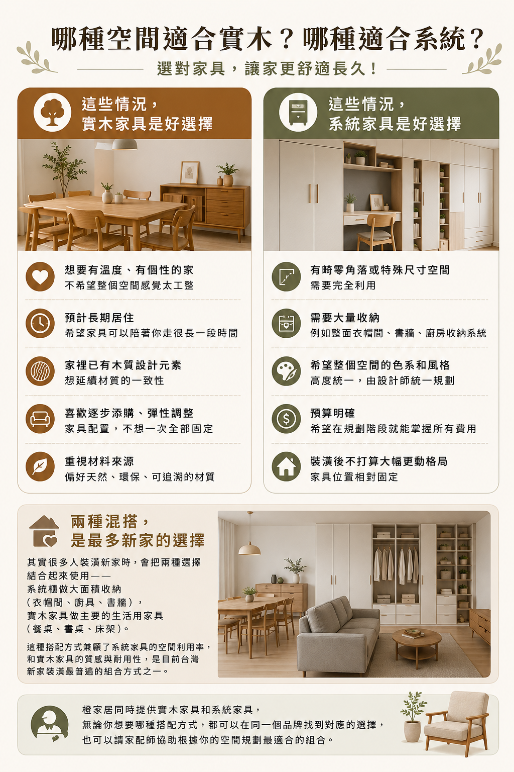 實木與系統家具選擇指南