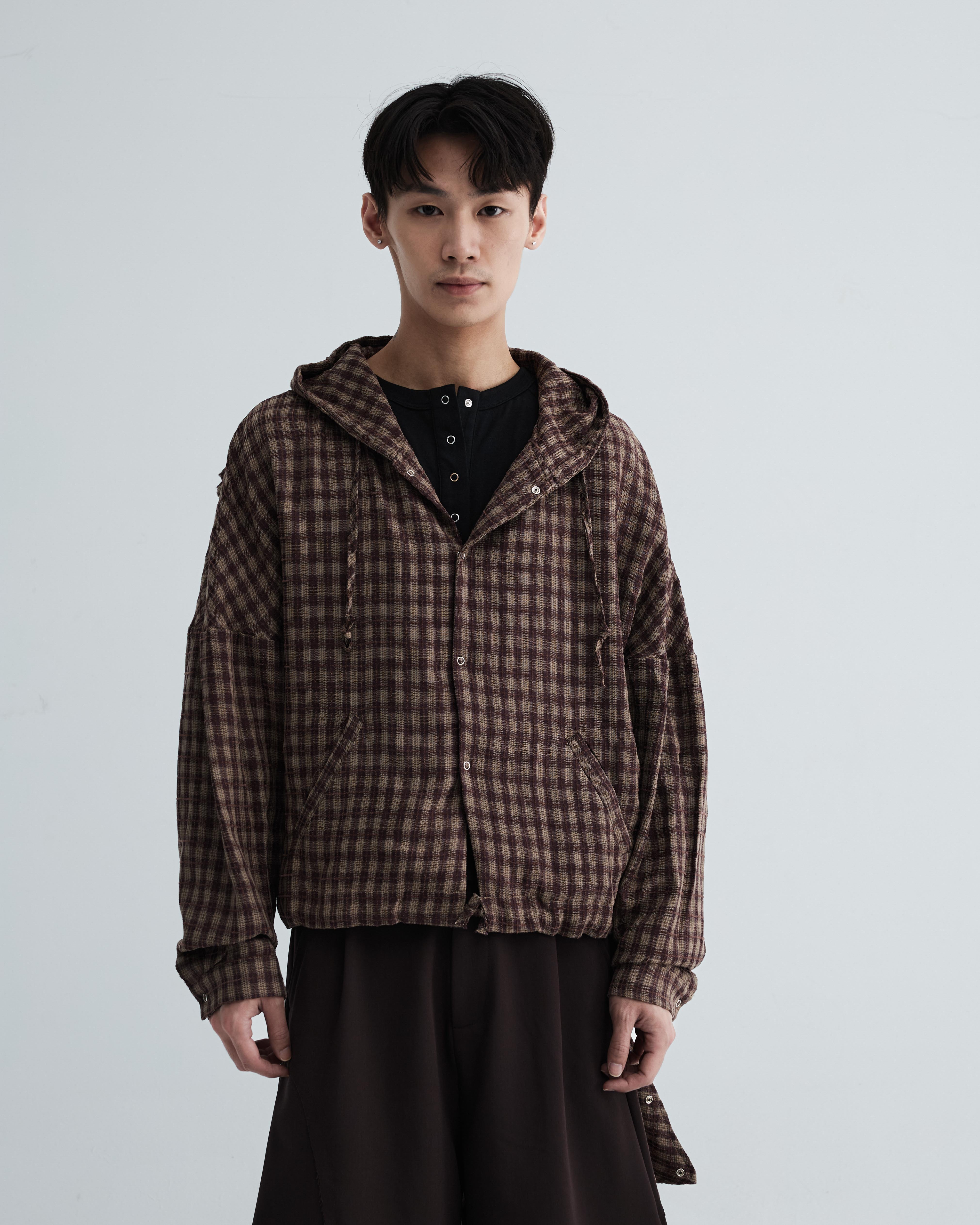 KLONE PLAID HOOD JACKET