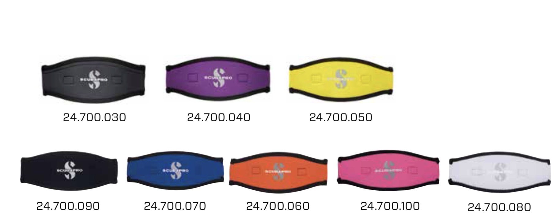 SCUBAPRO mask straps - Neoprene 護髮帶