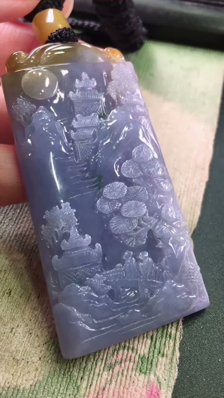 718331 翡翠山水牌