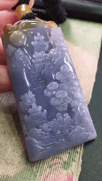 718331 翡翠山水牌