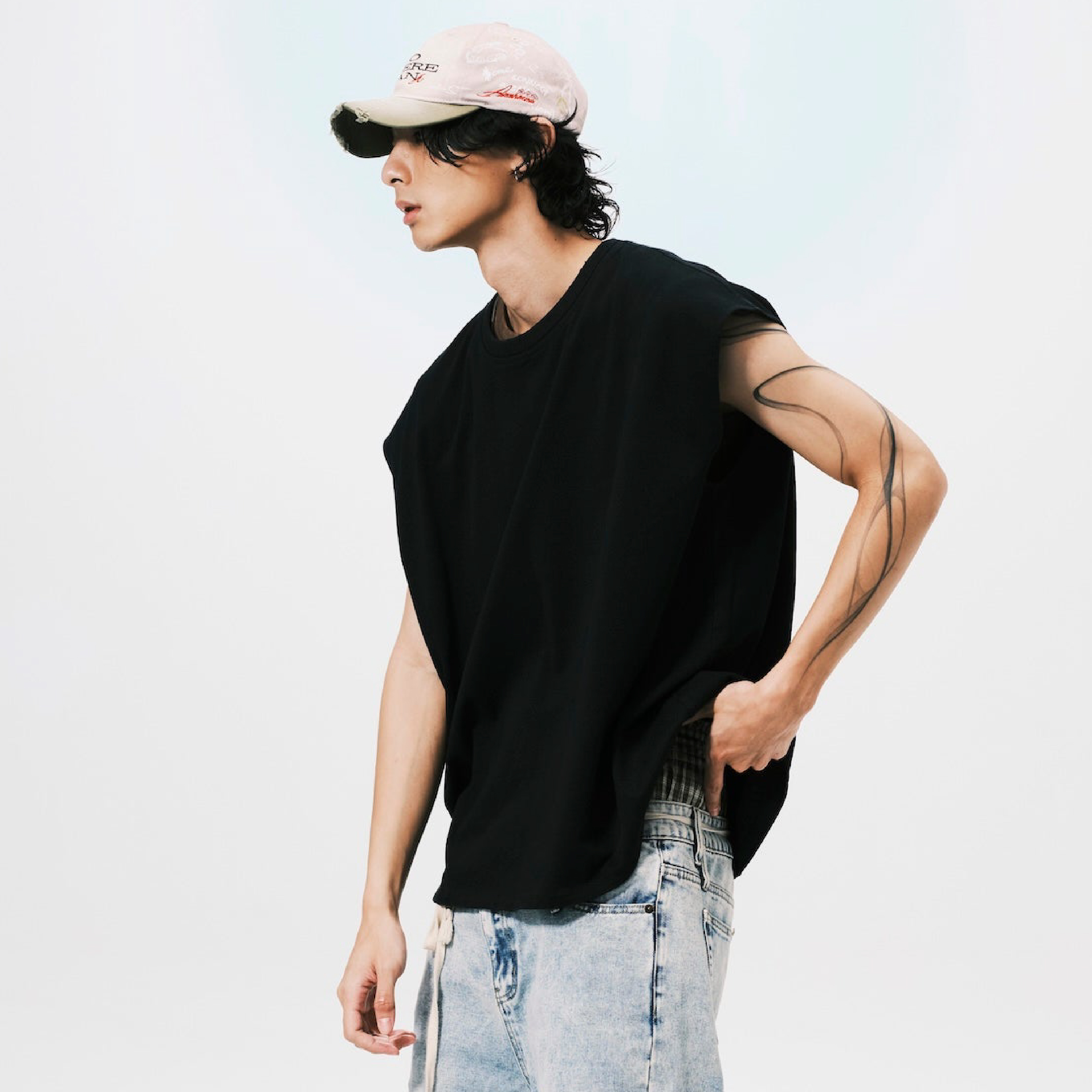 ANOWHEREMAN Oversize Muscle Tee