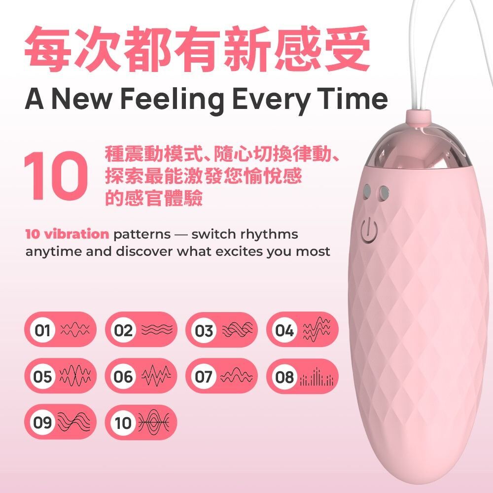 KIKO Silent Force Powerful Vibro Egg - Pink