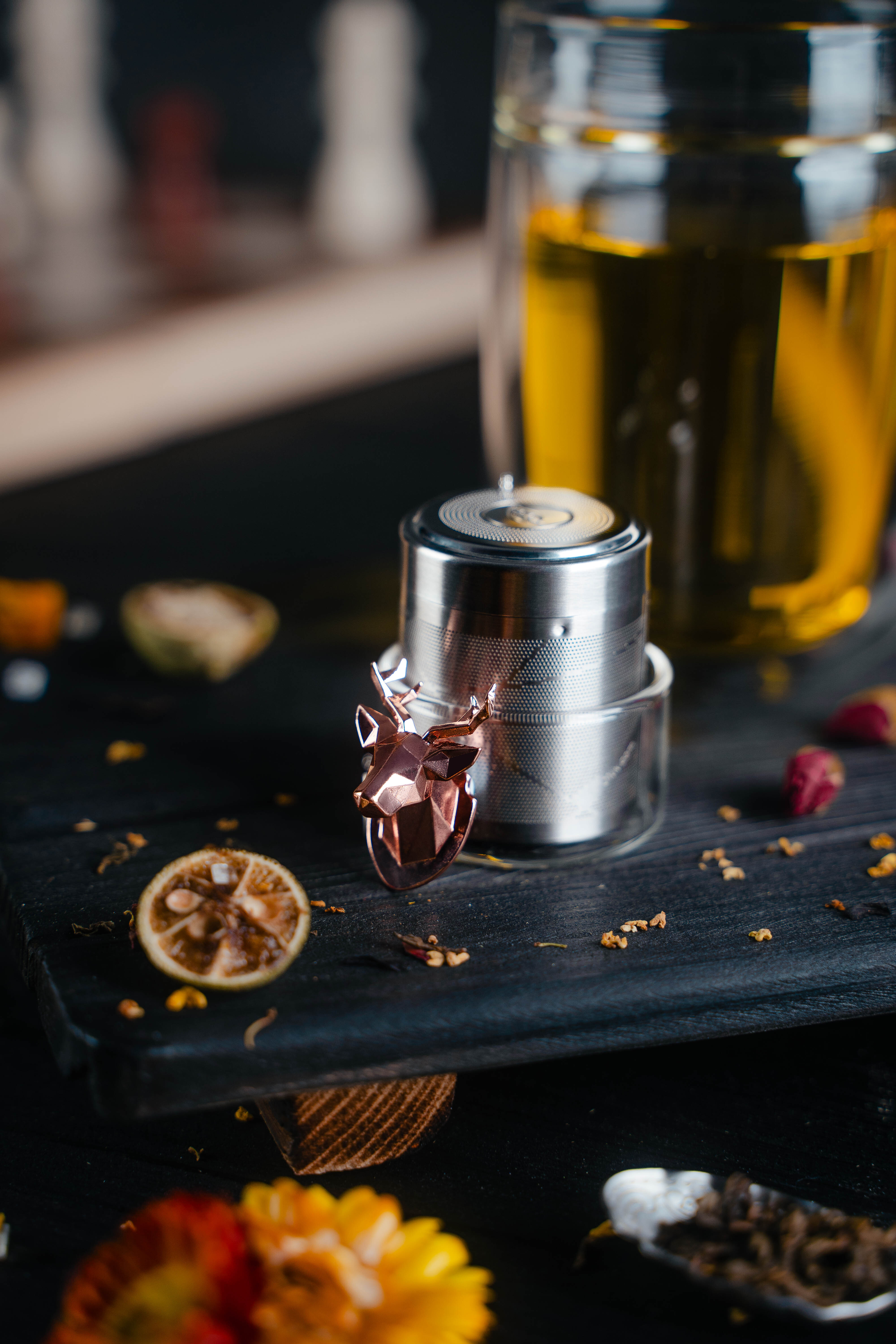 01LIV 不鏽鋼泡茶器 - 鹿頭