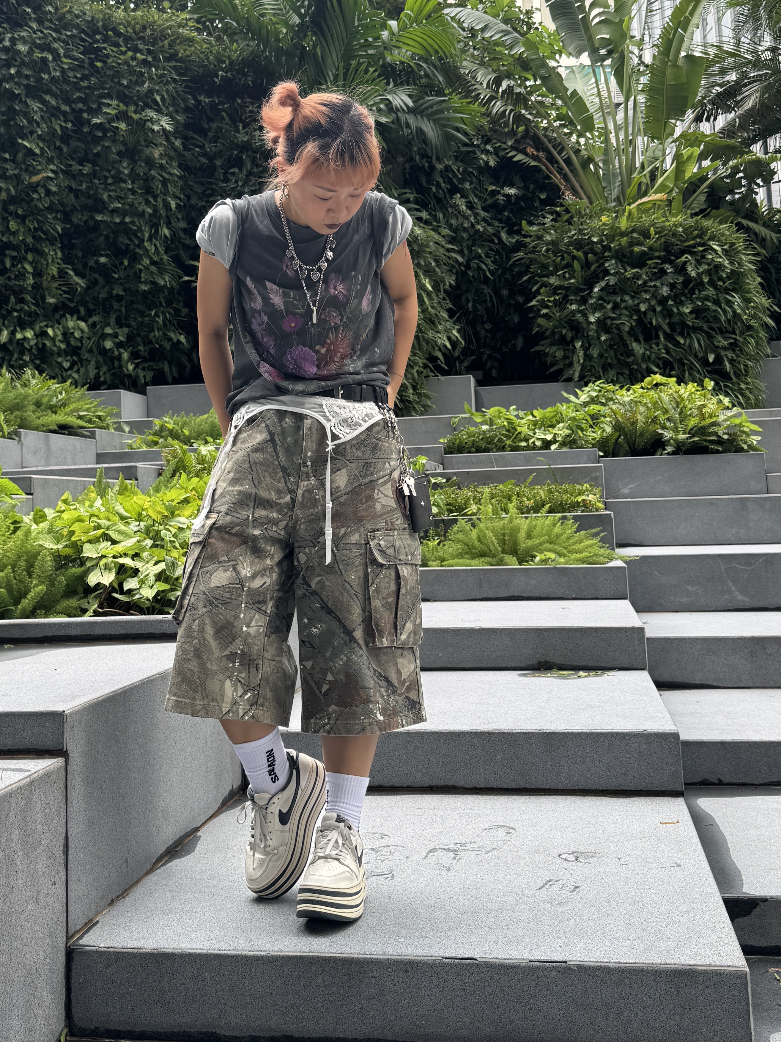 特別迷彩pattern牛仔褲(size S-XL)